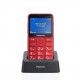 Panasonic KX-TU155EXRN teléfono móvil 6,1 cm (2.4'') 102 g Rojo Teléfono con cámara